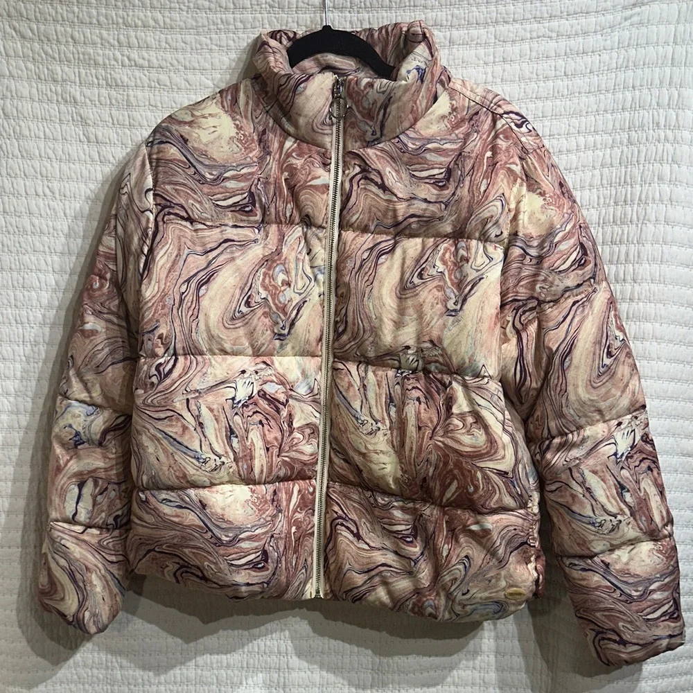 Scotch & Soda Marbleized Puffer Jacket MSRP $225 Size Large - Picture 7 of 7